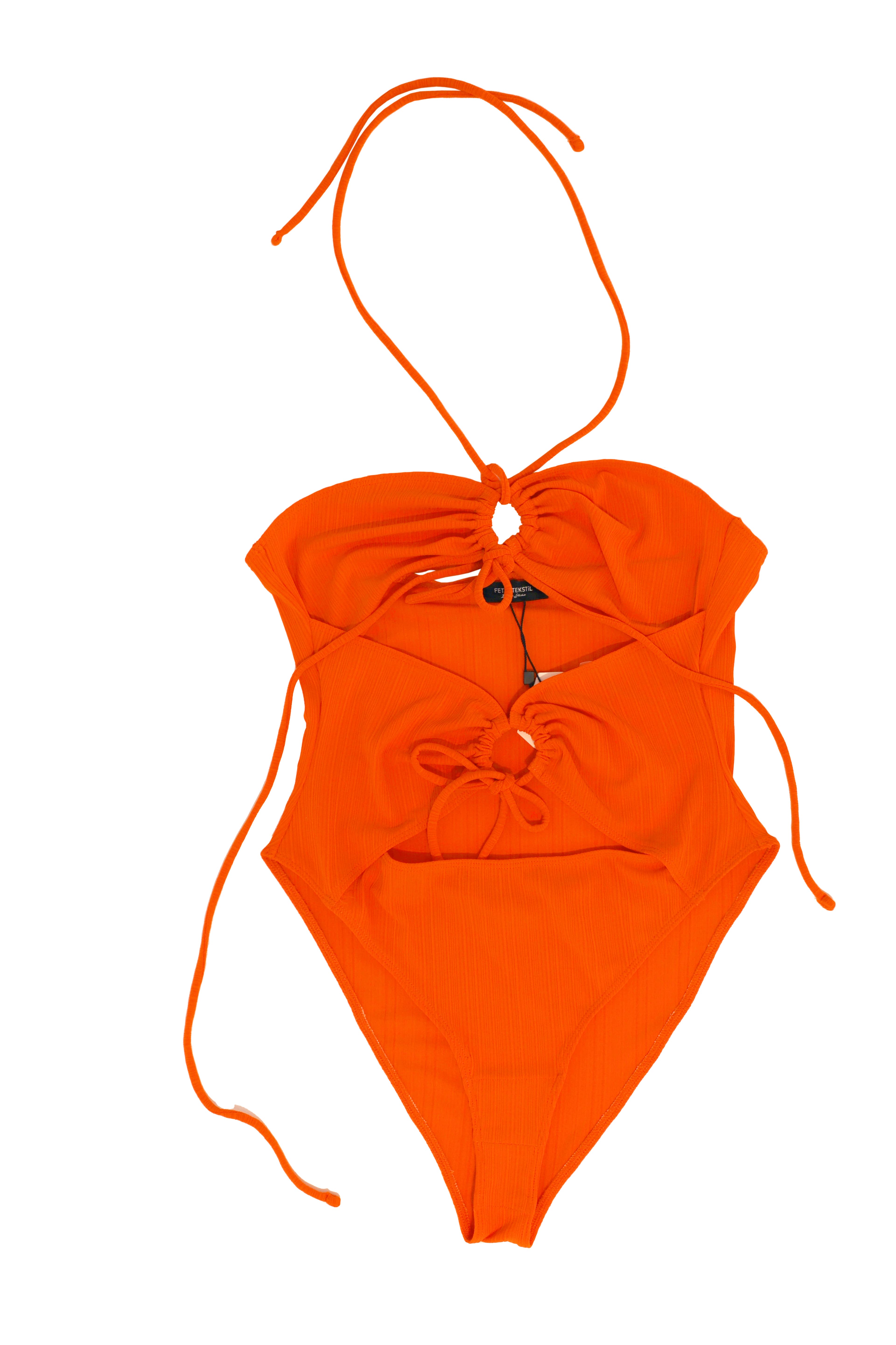 CUT OUT ORANGE BODYSUIT