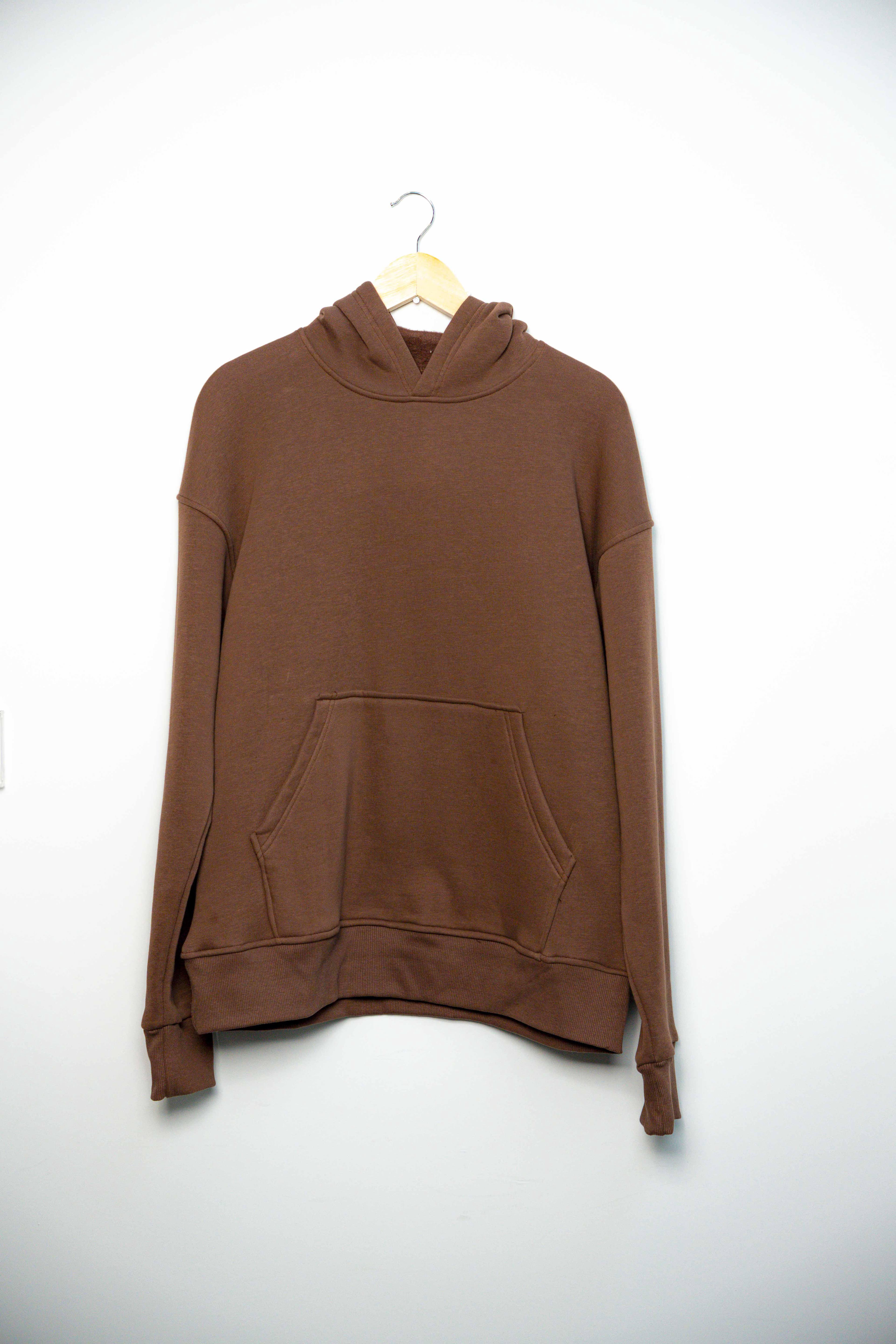 Kanguru cep 3 ip şardonlu kapüşonlu sweatshirt