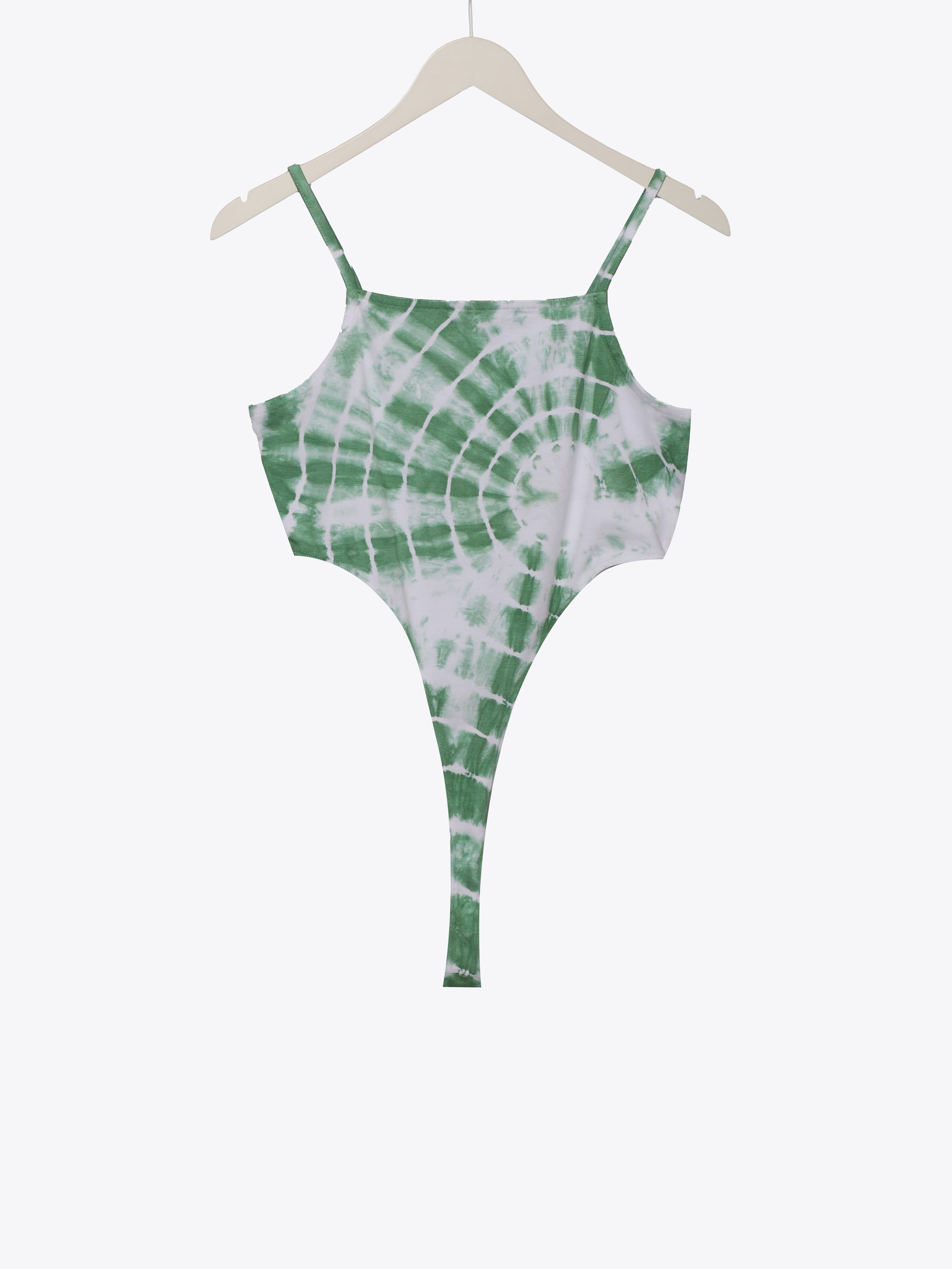 GREEN TIE DYE BODYSUIT