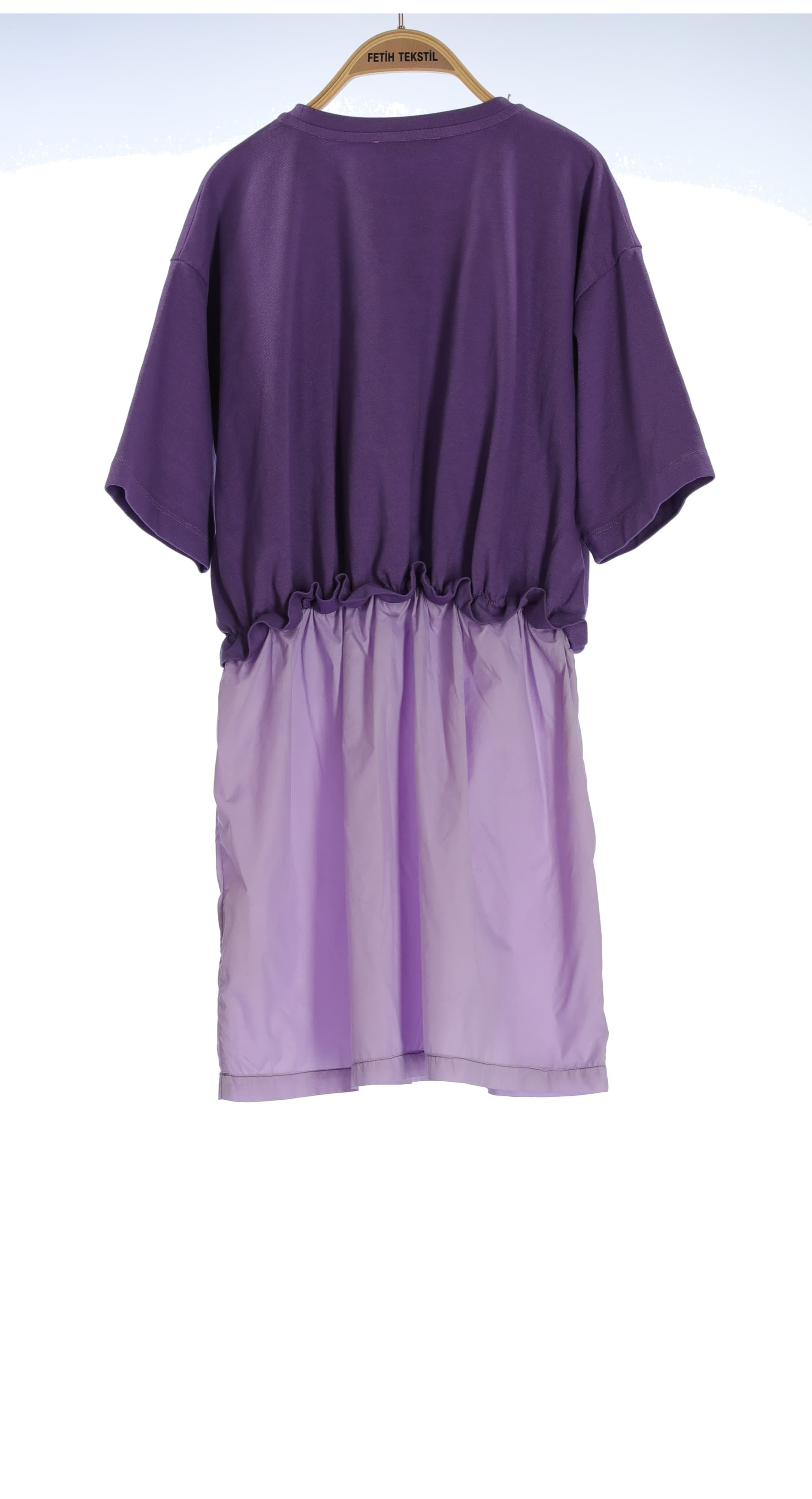 WOVEN DETAILS GARMENT DYE DRESS 2