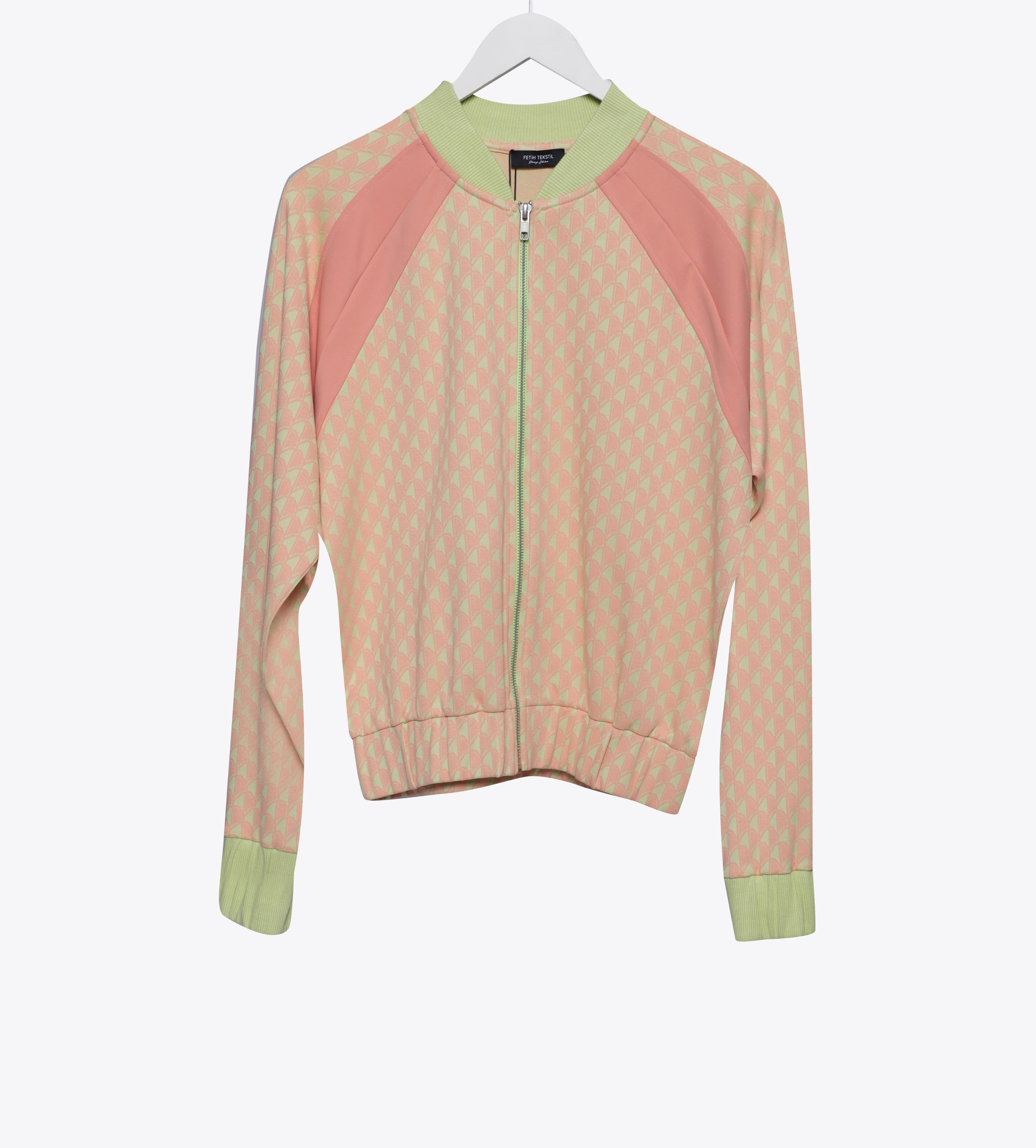 GREEN-PINK BOMBER JACKET