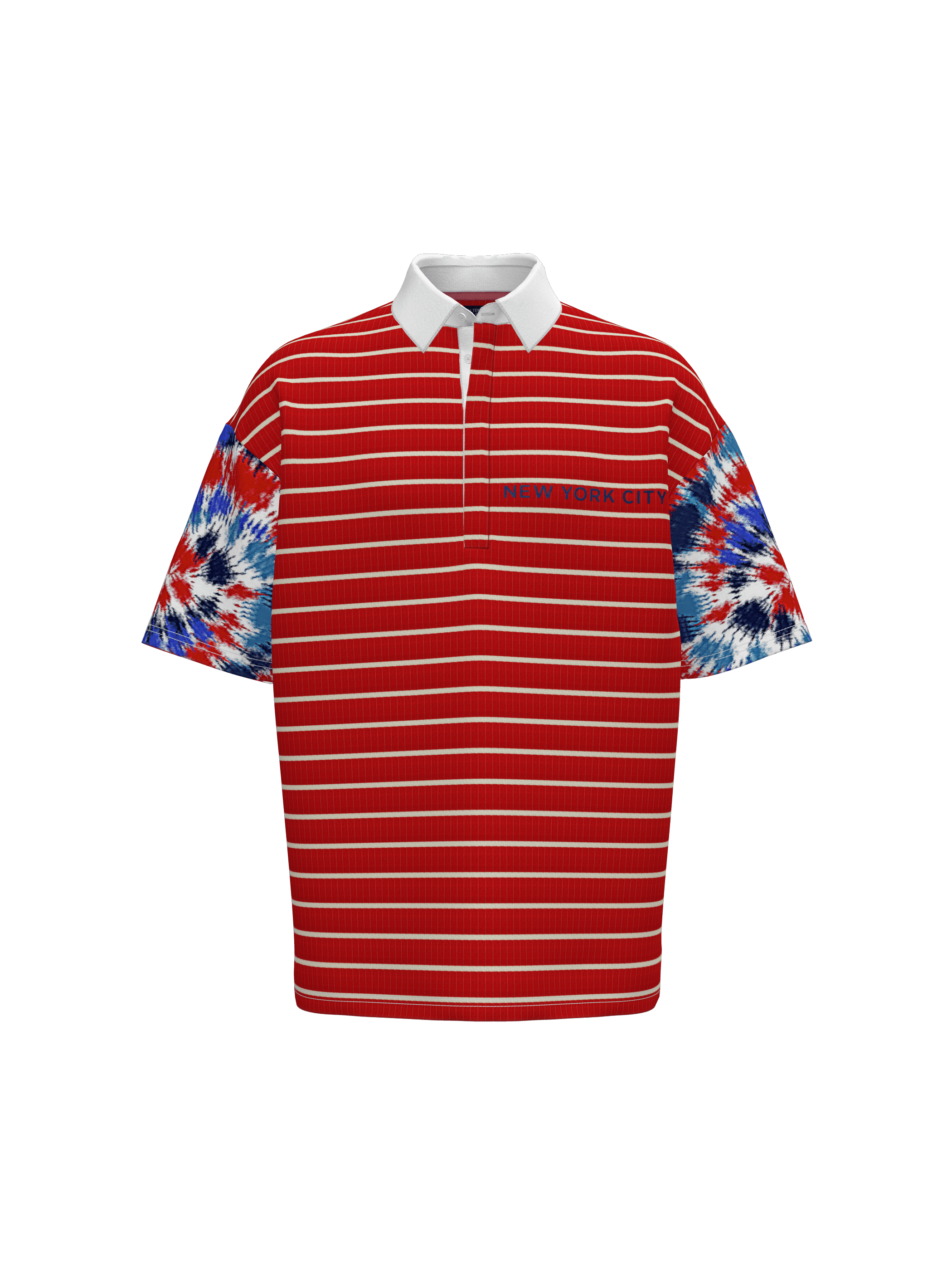 PRINTED & STRIPED POLO T-SHIRT 3