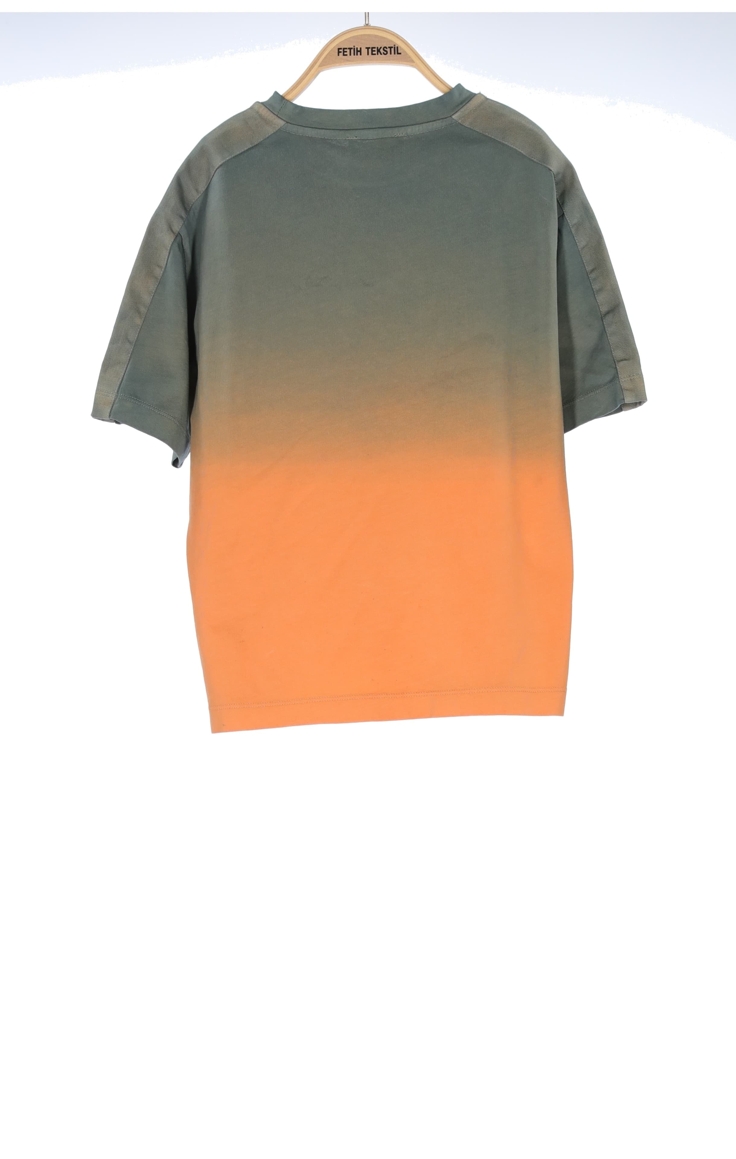 WOVEN DETAILS GARMENT DYE T-SHIRT 2