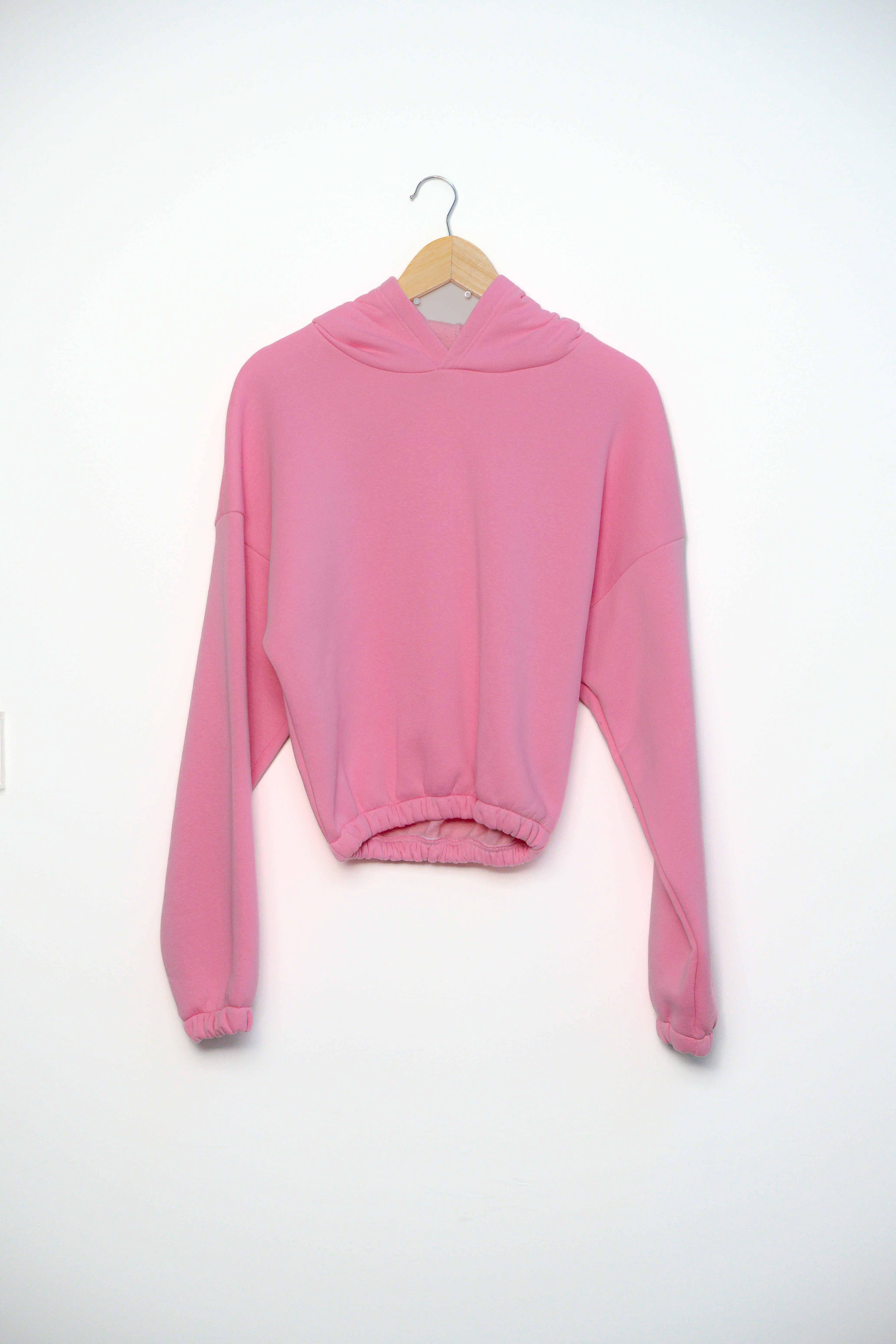 Kısa kapüşonlu 3 ip şardonlu sweatshirt